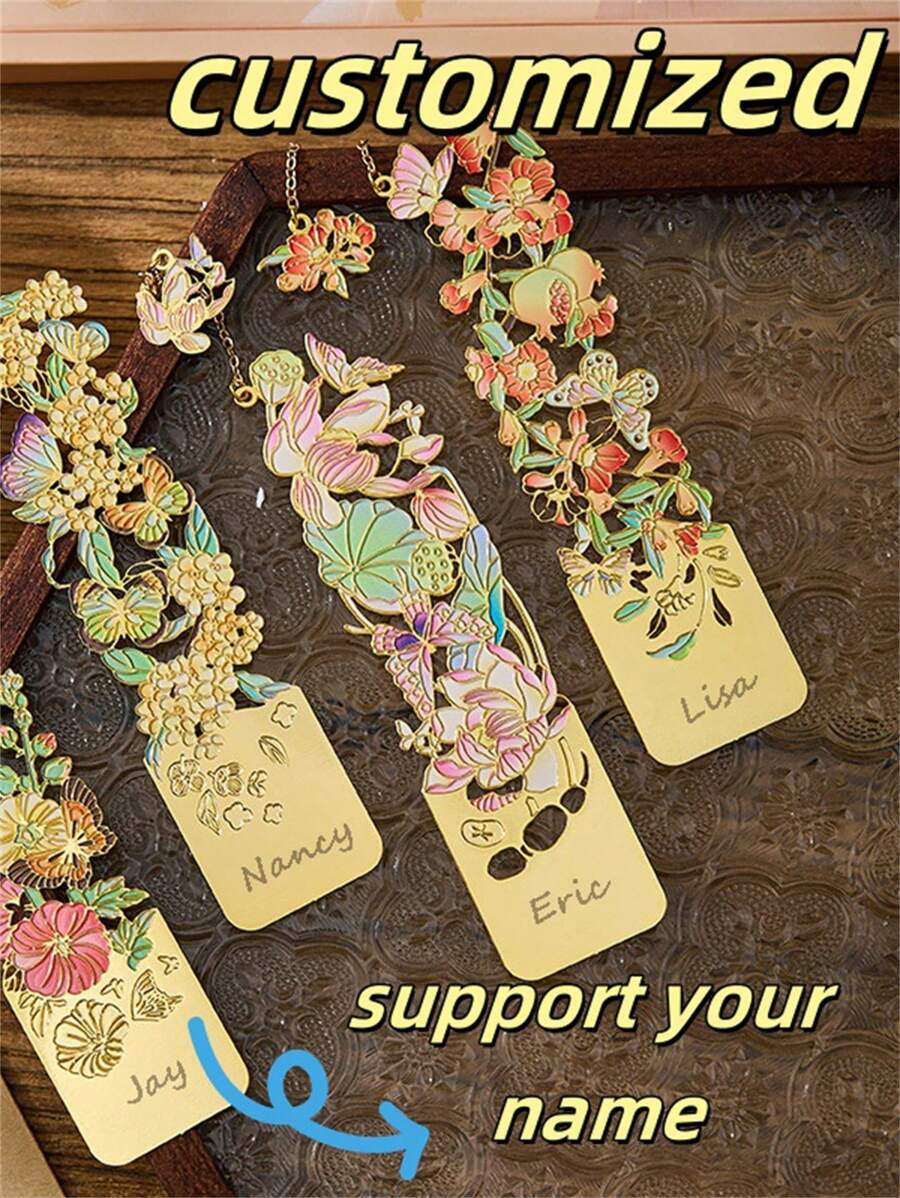 10 Segnalibri eleganti con motivi floreali, segnalibri personalizzati, segnalibri da calendario, per uso quotidiano, regali, eventi aziendali, forniture per matrimoni