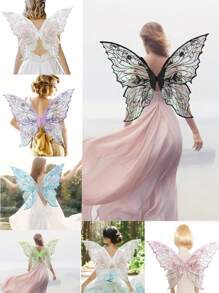 Adult Party Butterfly Wings Performance Props Holiday Show Fairy Wings, New Fabric Design Halloween