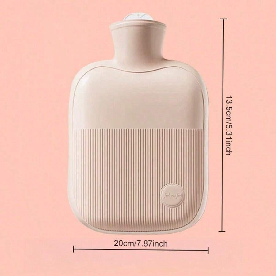1pc PVC Hot Water Bottle, Filling Hot Water To Warm Belly, Hand Warmer