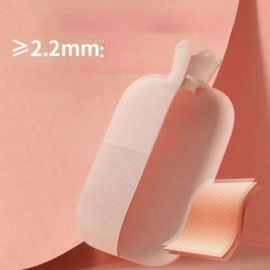 1pc PVC Hot Water Bottle, Filling Hot Water To Warm Belly, Hand Warmer