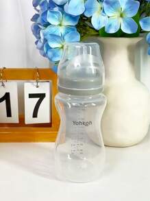 1pc Natural Wide Mouth Baby Bottle, High-Quality Newborn PP Milk Bottle, 190ML/260ML