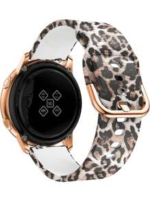 1pc Unisex Colorful 3-Star Print Silicone Watch Strap, Casual Colorful Band For 20mm 22mm Galaxy Watch 3 45mm, Galaxy Watch 4/4 Classic 5/5 Pro, Watch GT 2/2E/3/3 Pro 42mm 46mm Smartwatch Accessories