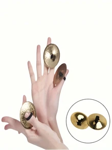 埃及肚皮舞指钹、铜指钹、铜指钹、肚皮舞配件 - 彩色 - 查看 11