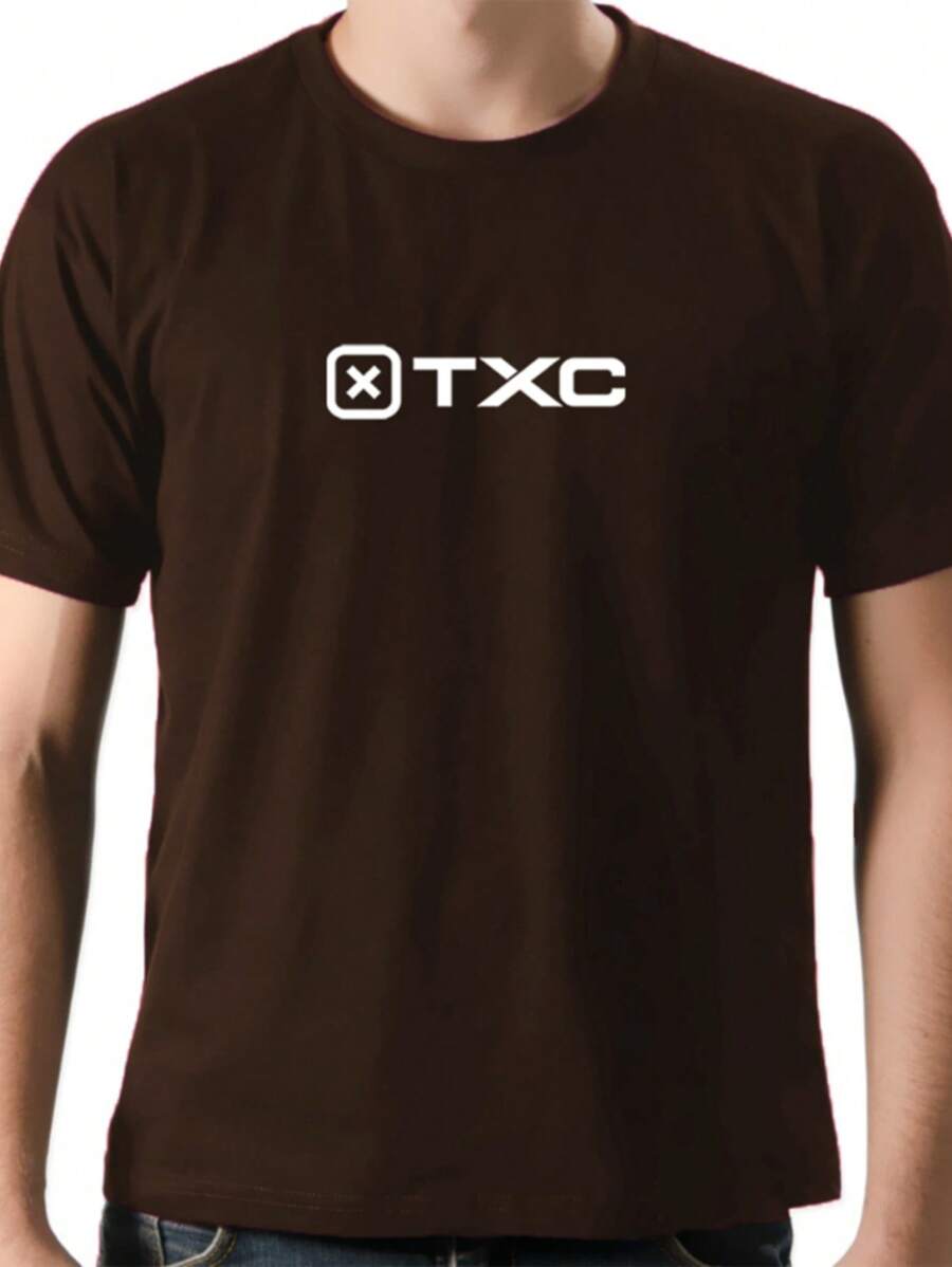 Men's Shirt T.X.C Texas Country T-Shirt Reinforced Shirt 30.1 Combed Mesh 100% Cotton - 鏽棕色 - 查看 1