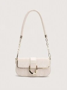 2025 Nouveau sac sous les bras à la mode, sac carré petit minimaliste chic de haute qualité avec chaîne, sac à bandoulière/croisé polyvalent et décontracté avec motif losange