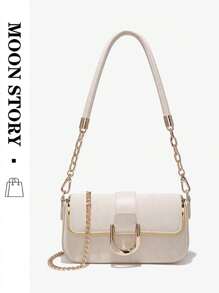 2025 Nouveau sac sous les bras à la mode, sac carré petit minimaliste chic de haute qualité avec chaîne, sac à bandoulière/croisé polyvalent et décontracté avec motif losange