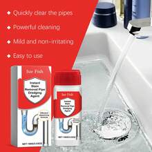 Pipe Deodorizer, Hair And Grease Clogged Drain Cleaner For Kitchen And Bathroom - Powdery - View 9