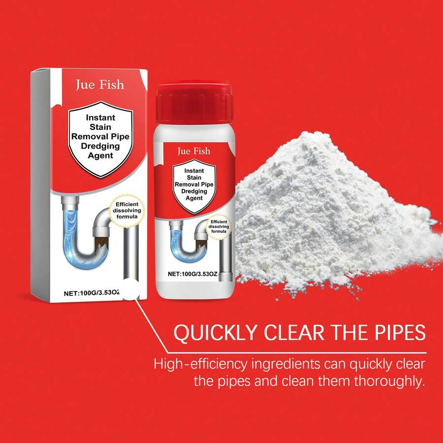 Pipe Deodorizer, Hair And Grease Clogged Drain Cleaner For Kitchen And