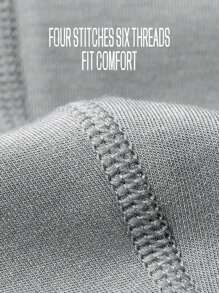 Men's Thermal Compression Long Sleeve Fitness Top, Tight Core Training Undershirt - Light Grey - View 5