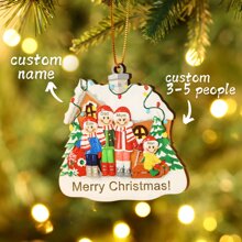 定制名称节日家庭挂饰，适合圣诞节装饰 - 彩色 - 查看 2