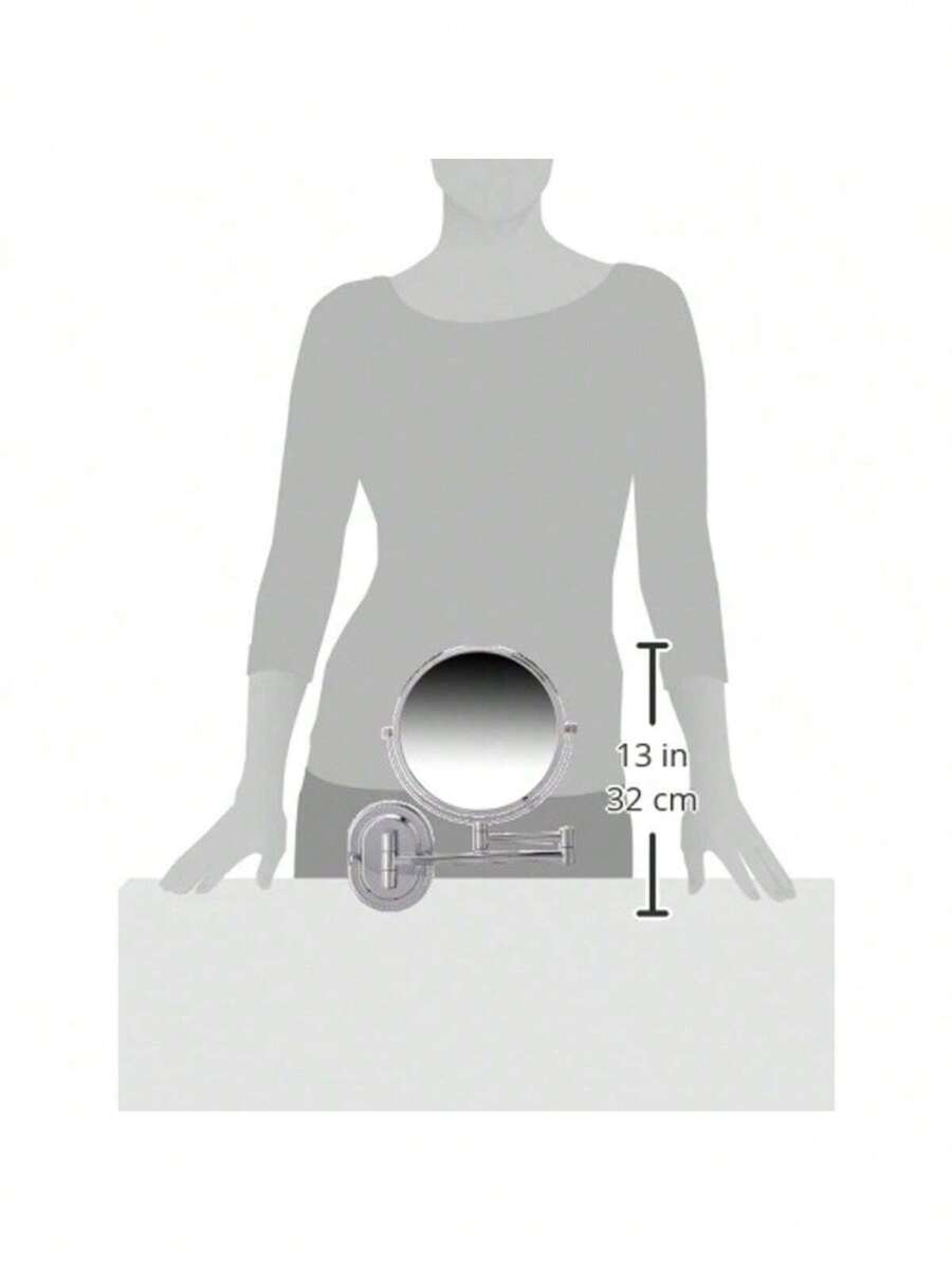 TwoSided WallMounted Makeup Mirror Makeup Mirror With 7X