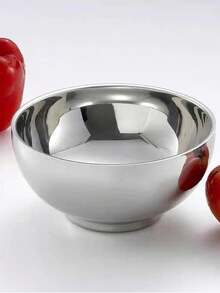 Bowl Vase Ambula Round Mirrored Double Layer Food Storage - 灰色 - 查看 4