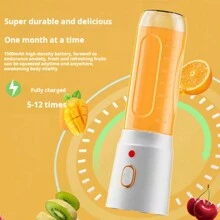 USB Powered Baby Food Maker, Portable Juicer Blender - Personal Multi-Function Blender With Ice Crushing And Food Mixing Functions; Easy Charging, Convenient For An Active Lifestyle, Comes With 2 Cups - White - View 11