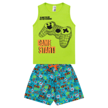 Assorted Kit 8 Pieces Sets 4 Short Sleeve T-Shirts/Tank Tops + 4 Bermuda Shorts For Boys Children Summer - Nhiều màu - Xem 9