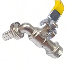 Kit 2 Garden Tap Tank Yard Metal Sphere 1/2 With 3/4 Inch Adapter - 白色 - 查看 5