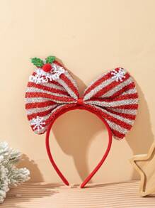 1 Băng đô nơ hình bông tuyết Giáng sinh, thích hợp cho trang phục ngày lễ - Nhiều màu - Xem 1