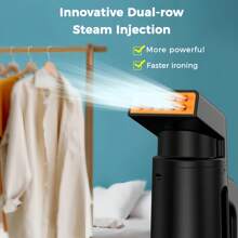 1pc PANCERKA Upgraded Model Steam Garment Steamer, Clothes Portable Handheld Design, 180ML Big Capacily With 10 Steam Vent Strong Penetrating Steam, Fast Emoves Wrinke For Home, Travel. - EU C Type Plug(220-240V) - View 4
