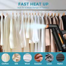 1pc PANCERKA Upgraded Model Steam Garment Steamer, Clothes Portable Handheld Design, 180ML Big Capacily With 10 Steam Vent Strong Penetrating Steam, Fast Emoves Wrinke For Home, Travel. - EU C Type Plug(220-240V) - View 5