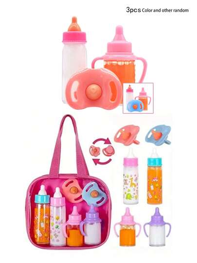 Christmas Decoration Newborn Magic Bottle Set Includes 1 Milk Bottle, 1 Juice Bottle, 1 Toy Pacifier, Doll Accessories. It Has The Effect Of Disappearing Milk And Juice. Best Holiday Birthday Gift. (Color And Other Random),Home Decoration,Baby Dolls Accessories,Toys>Kids Dolls,Gabby Doll House,Toys For Babies,Bottle Juice,Reborn Doll