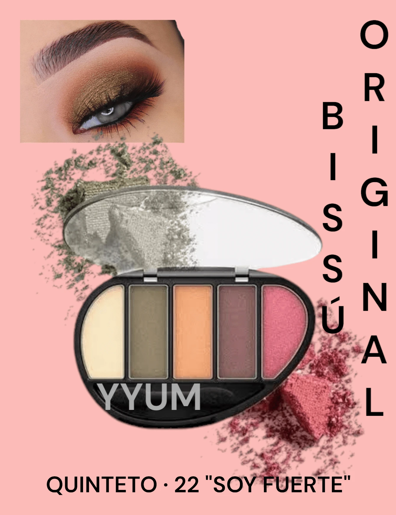 BISSU QUINTETS EYESHADOW - QUINTETO 22 "SOY FUERTE" - 查看 1
