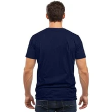 Unisex Cotton Printed T-Shirt Comfortable Minimalist Eletretic Spray - 淺藍色 - 查看 2