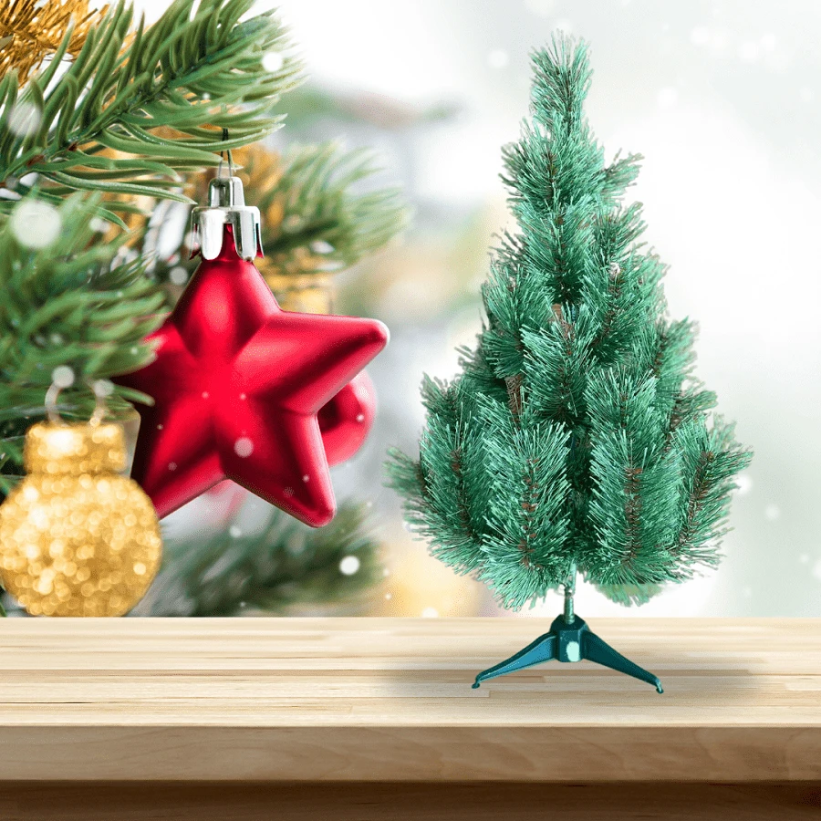Luxury Tabletop Pine Christmas Tree 60 Cm Green Color A0306N - 綠色 - 查看 1