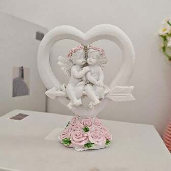 Nordic Retro Cupid Angel Resin Crafts Art Ornament, Home Decor For Living Room And Bedroom Best Gifts Valentine's Day Birthday Graduation