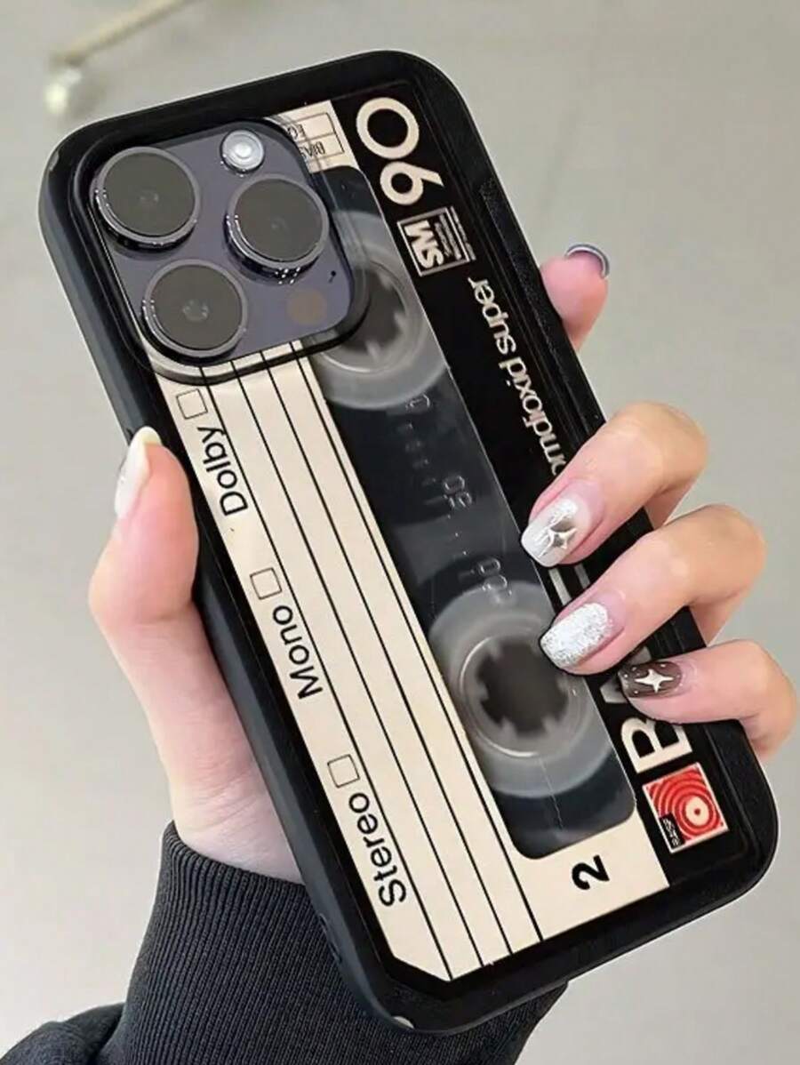 Creative Fashion Magnetic Tape UV Printed Soft Phone Case With 360 Degree Full Protection Phone Protective Cover Compatible With Iphone 11 12 13 14 Pro Max 15 XR X/XS 7 8 Plus SE Mini