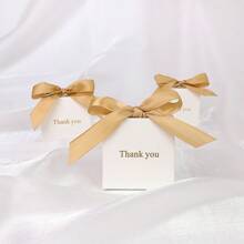 20/50pcs Charming Candy Gift Box Golden "Thank You"| With Ribbon | Valid For Birthdays, Weddings, Mother's Day, Back To School Valentine Day - Multicolor - View 8