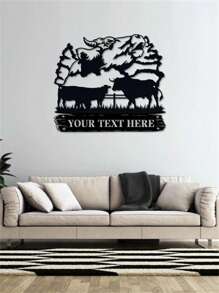 An Iron Custom Personalized Wildlife Bull Ranch Name Metal Logo Cattle And Horse Rider Name Metal Logo Gift Custom Landscape Wall Decoration Create Your Custom Cattle Landscape Metal Logo And Add Your Personalized Touch This Customizable Wildlife Bull Wall Decoration Is The Perfect Cabin Shelter Ranch Or A Great Outdoor Steel Bull Logo Gifts Birthday Graduation