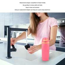 4 Pack Replacement Plugs Compatible For Silicone Anti-Spill Lid Plug Water Bottle Lid Replacement Parts Black - 彩色 - 查看 8