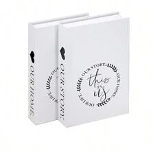 3 件/套时尚假书装饰，豪华装饰书，客厅装饰假书家居装饰，带存储的假书装饰，咖啡桌书现代时尚装饰书，堆叠展示书，学校用品最佳礼物 - 彩色 - 查看 15