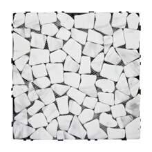 4/8/16pcs Natural Stone Interlocking Deck Tiles, 12"X12" Carrara White Pebble Waterproof Patio Deck, Outdoor Indoor Floor Decking Tiles For Porch Poolside Balcony Backyard - 8 Pieces - View 2