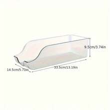 1 pieza Organizador de nevera de plástico transparente - Dispensadores apilables para latas con dispensador de latas de refresco, soporte para bebidas, perfecto para nevera, congelador, despensa, cocina, encimeras, armarios y accesorios de cocina - Multicolor - Ver 8