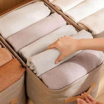 加厚布艺收纳箱衣服裤子收纳篮宿舍杂物脏衣篓储物盒整理箱衣柜整理架抽屉整理架更衣室储物间