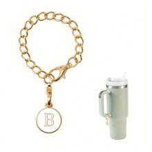 1 Packung Initialen Charm Anhänger, personalisierte Buchstaben Schmuckanhänger zur Kennzeichnung von Kaffeetassen, Anti-Verlust Dekoartikel