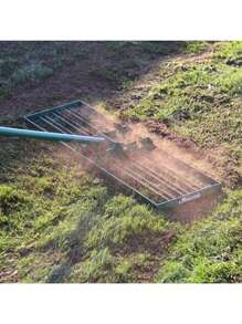 Lawn Leveling Rake - 36 Inch Steel Handle Lawn Leveler Yard Leveling Rake And Lawn Leveling Tool, Dirt Leveling Rake And Soil Leveler Yard Leveling Tool, Leveling Rake For Soil Ground Leveler - Green - View 1