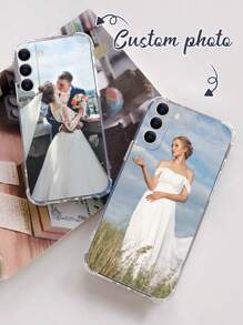 1 pieza Funda de teléfono anti-golpes personalizada para pareja, regalo para esposa/esposo, funda de teléfono con diseño personalizado adecuada para S21 22 23 24, A12 A13 A15 A14/A21s, iPhone XR 11 12 13 15 16 Pro Max, elegante, colorida, linda, sobria, a juego, Kawaii personalizada, ideal como regalo para él, ella, novio, novia, familia, amigos, abuelos, amantes de las mascotas para aniversarios, cumpleaños, graduación, bodas, baile de graduación, Día de la Madre, Día del Padre