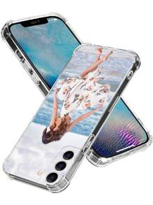 1 pieza Funda de teléfono anti-golpes personalizada para pareja, regalo para esposa/esposo, funda de teléfono con diseño personalizado adecuada para S21 22 23 24, A12 A13 A15 A14/A21s, iPhone XR 11 12 13 15 16 Pro Max, elegante, colorida, linda, sobria, a juego, Kawaii personalizada, ideal como regalo para él, ella, novio, novia, familia, amigos, abuelos, amantes de las mascotas para aniversarios, cumpleaños, graduación, bodas, baile de graduación, Día de la Madre, Día del Padre