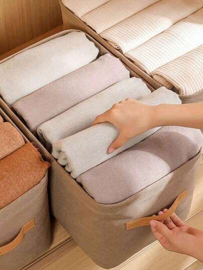 加厚布艺收纳箱衣服裤子收纳篮宿舍杂物脏衣篓储物盒整理箱衣柜整理架抽屉整理架更衣室储物间