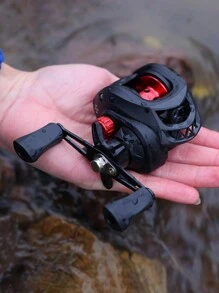SOUGAYILANG Fishing Reel Baitcasting Reel Left/Right With 7.2:1 Gear Ratio Bait Casting Reels - Black - View 7