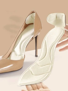 After 1 Pair Of High Heel Insole Female Soft Sole Stick Insole Can Be Cut - Beige - View 2