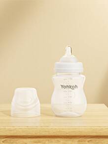1pc Natural Wide Mouth Baby Bottle, High-Quality Newborn PP Milk Bottle, 190ML/260ML