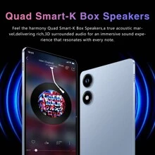处理器：最高 2.0 GHz 8 核、Android 13 10.1 英寸平板电脑、6GB RAM + 128GB ROM、1280*800 触摸屏、双摄像头 - 複色 - 查看 4