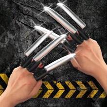 Mechanical Finger Fidget Toy, Retractable Wolf Claw Multi-Function Foldable Linkage Fingertip Stress Relief Gadget - Multicolor - View 4