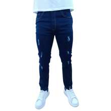 Pantalón de Mezclilla para hombre, corte skinny azul line - Azul Marino - Ver 1
