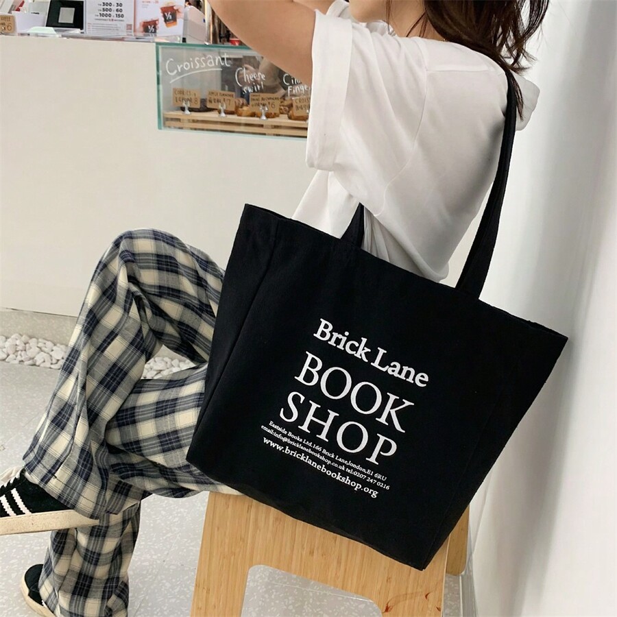 1pc Printed Shoulder Bag For Women, Minimalist Design, Large Capacity