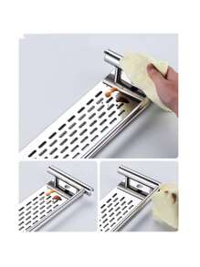 Accesorios De Baño Toallero De Acero Inoxidable De Capas2 - Plateado - Ver 5