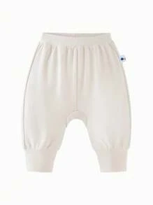 mini bala 中性女婴 2024 高腰护腹长裤 - 乳白 - 查看 4