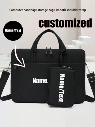 2 st, Multifunktionell, Datorväska, Fodrad väska, Förvaring, Lätt, Bärbar, Enkel, Rymmer maximalt 14-tums bärbar dator, Anpassat namn, Copywriting, Gör-det-själv, Unik, Alla hjärtans dag, Mors dag, Fars dag, Arbete, Pendling, Resor, Semester